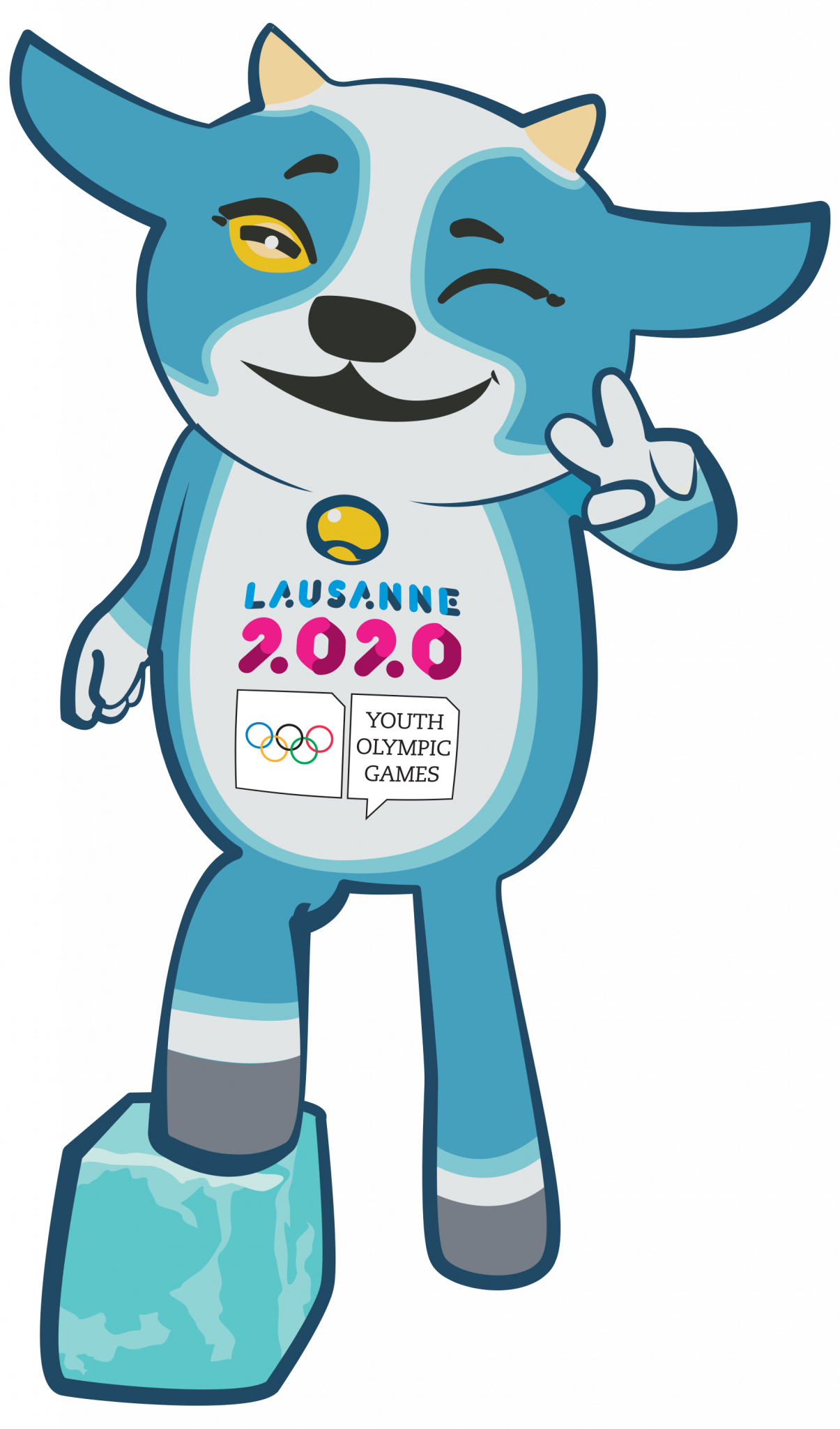 Yodli Unveiled As Mascot For Lausanne 2020 Winter Youth - 2020 Winter Youth Olympics (1205x2048)