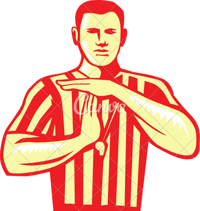 Basketball Referee Png - Basketball Referee Drawing (700x736)