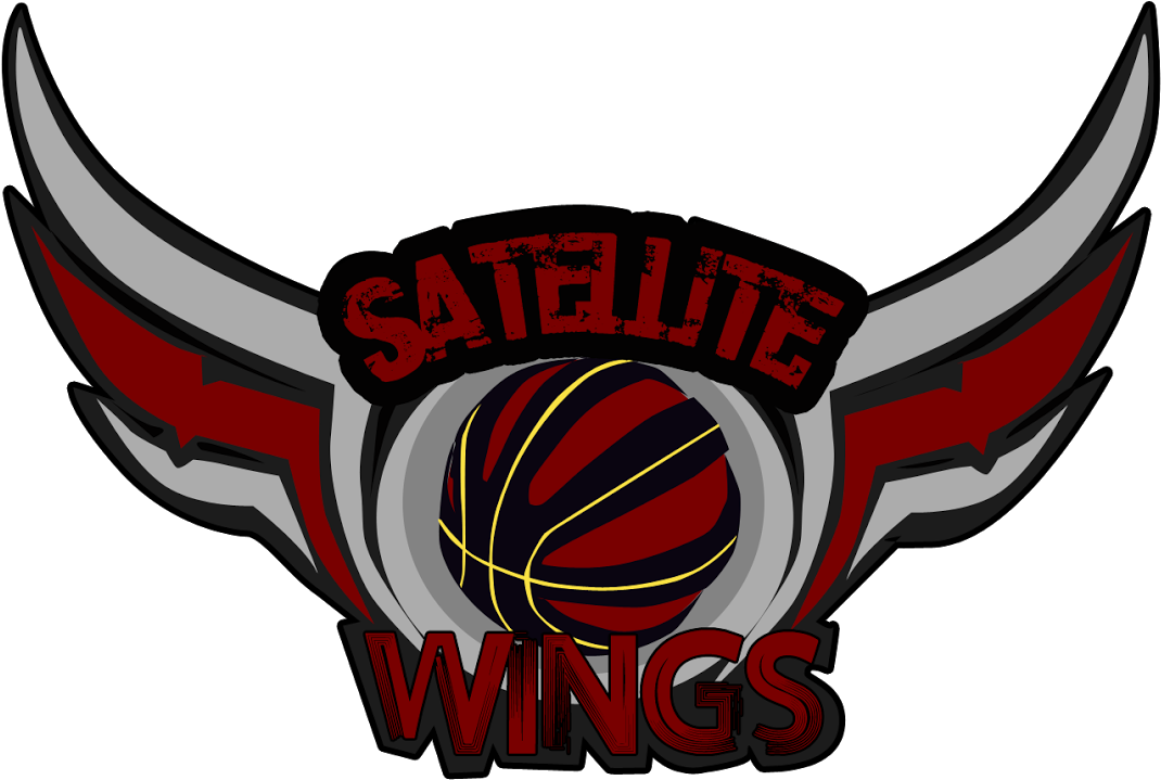 Satellite Wings Basketball Club Official Logo - Logo (1072x804)