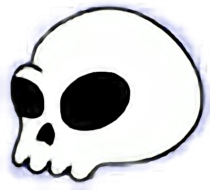 Freetoedit Skull Spooky Bones Halloween Dark Ghost - Skull (432x392)
