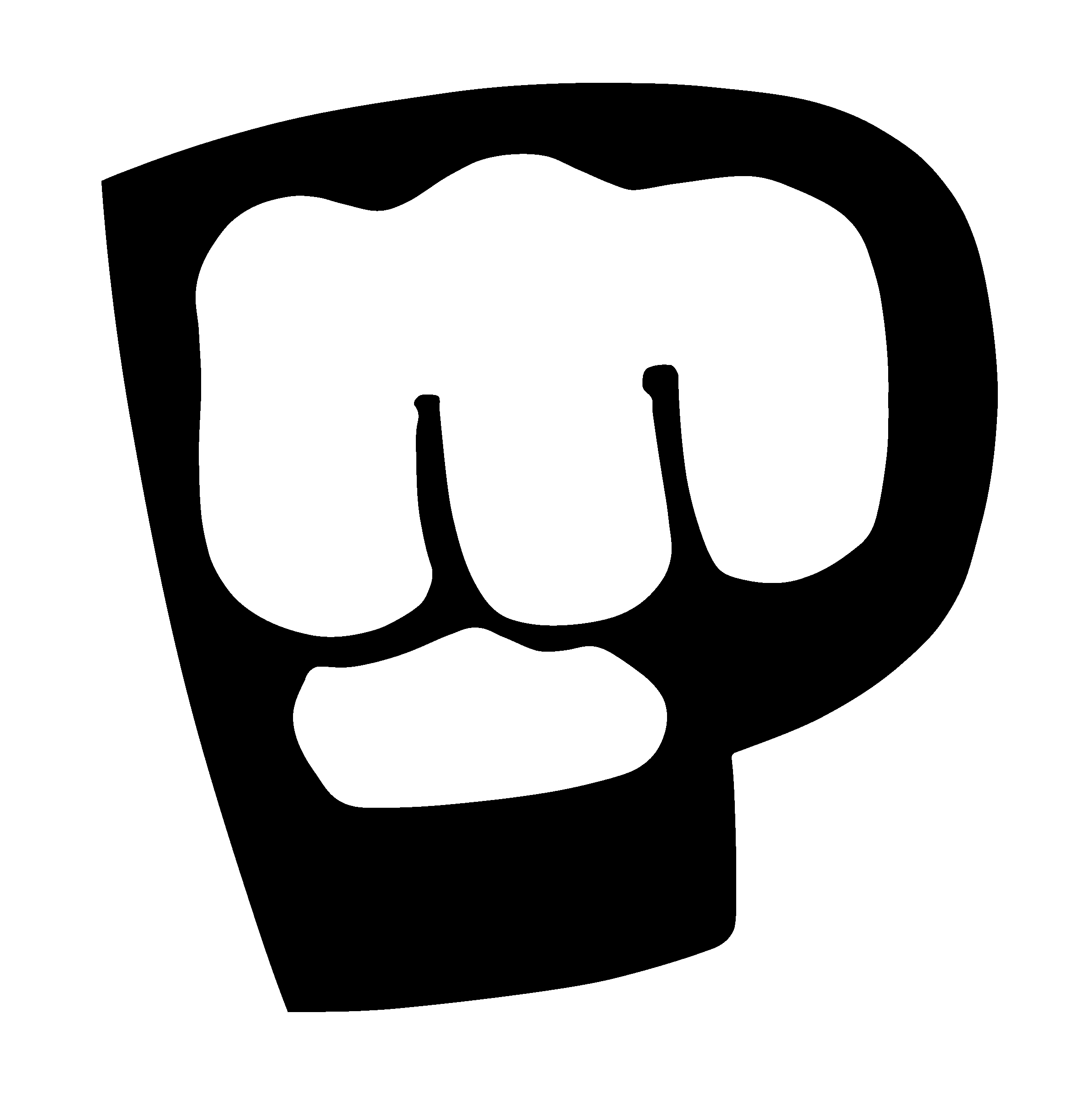 Transparent Svg Vector Freebie - Pewdiepie Logo Black And White (2400x2426)