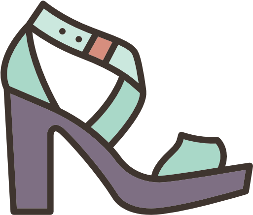 Image Free Library Sandal Pair Shoe Beach Fashion Hand - Shoe (512x512)