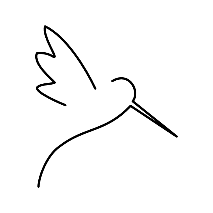 Clipart Download Hummingbird Clipart Mandala - Hummingbird Tattoo Minimal (700x700)