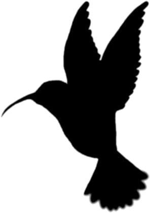 Clipart Stock Hummingbird Clipart Flower Stencil - Silhouette Hummingbird Clipart (414x448)