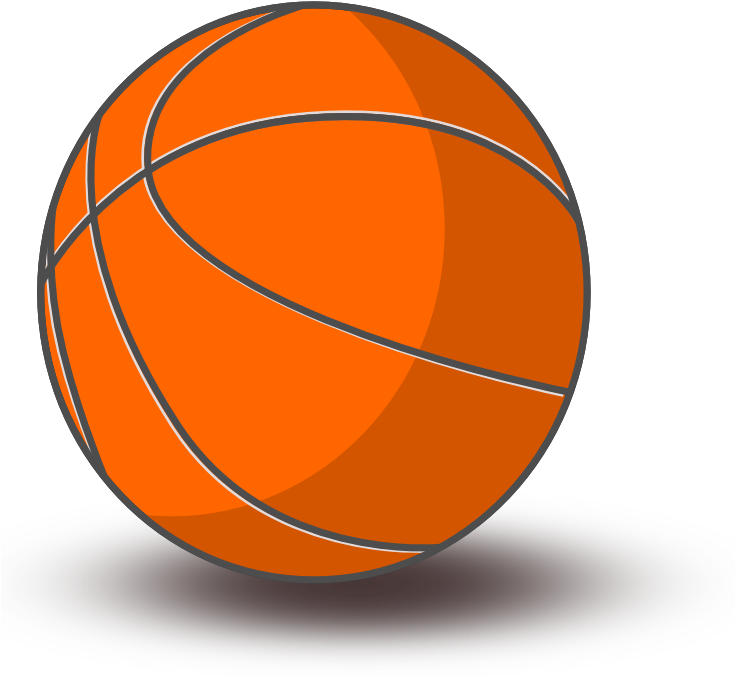 Image Result For Free Inkscape Cliparts - Basketball Clipart Transparent Background (734x800)