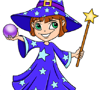 Download Wallpaper Clipart Full - Female Wizard Images Cartoon (450x300)