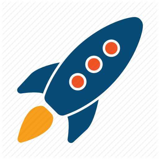 Boost Vector Rocket Booster Clip Art Black And White - Ambitious Icon (512x512)