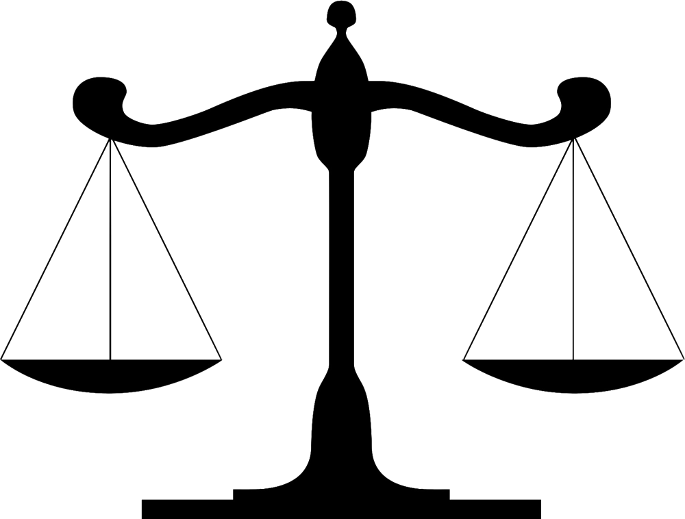 Lawyer Clipart Criminal Lawyer - Scale Symbol (1000x758)