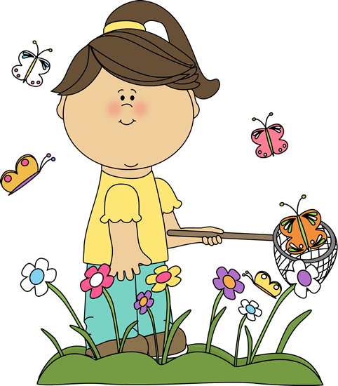 Ointment Clipart - Catching Butterflies Clipart (482x550)