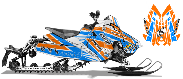 Image Of Polaris Axys Rush Switchback With Curtis Mountain - Savage Kits Vinyl Graphic Decal Kit For Polaris Axys (650x312)