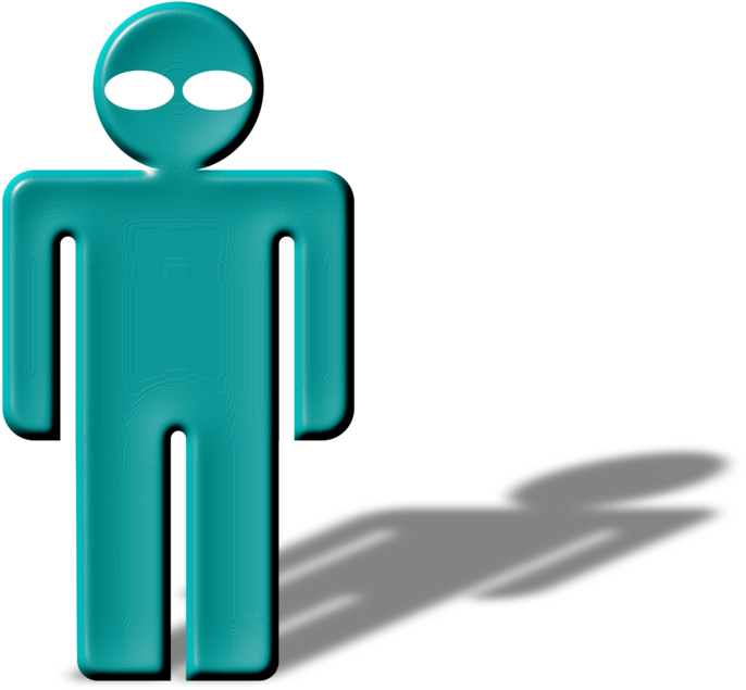 Shadow Person Computer Icons Silhouette Line Art - Clipart Shadow (716x750)