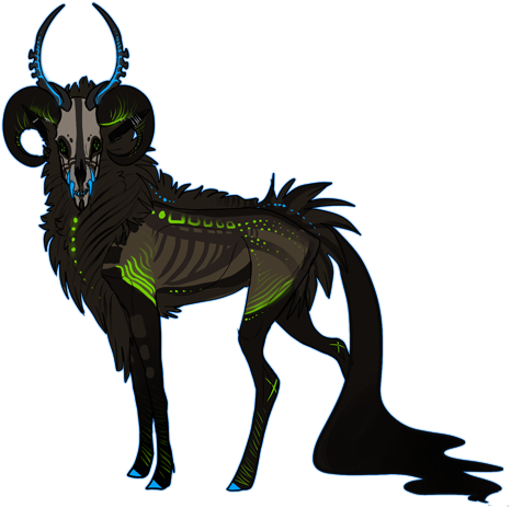 {with Deer Skull Mask Option} - Animal Figure (500x471)