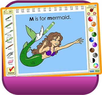 Abc Mouse And Alphabet Painting - Art (370x380)