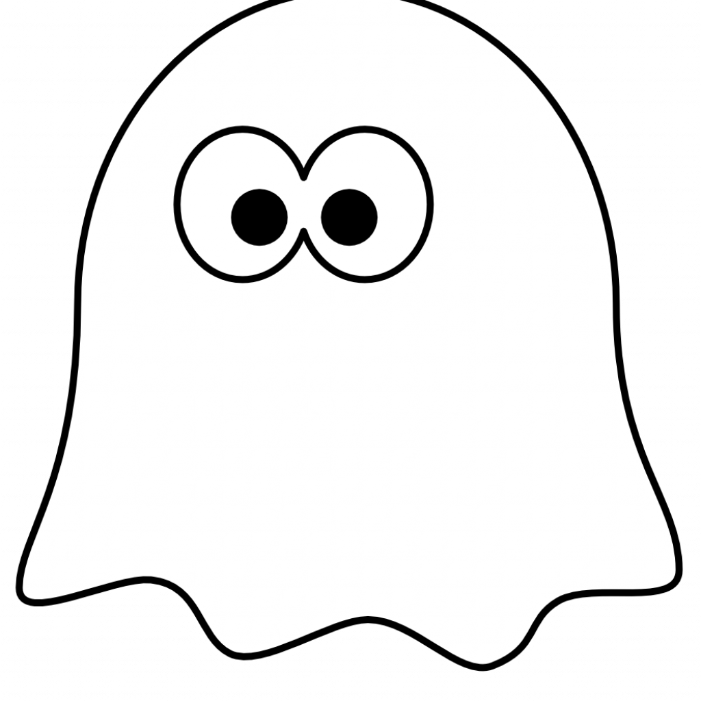 Premium Christmas Ghost Coloring Pages 28 Candles 2 - Ghost Clip Art (1024x1024)