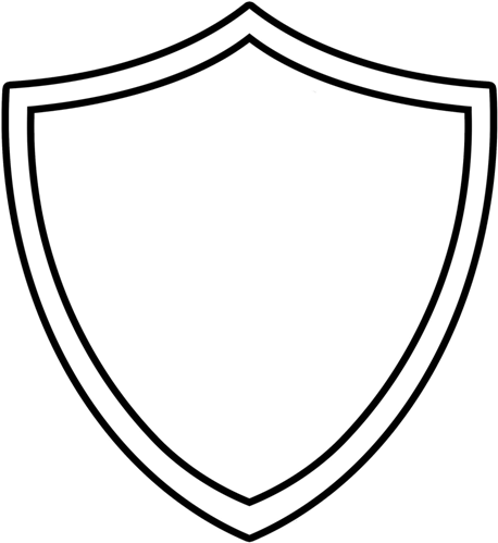 Clip Royalty Free Library Shield Clipart Frames Illustrations - Shield Coloring Page (464x510)