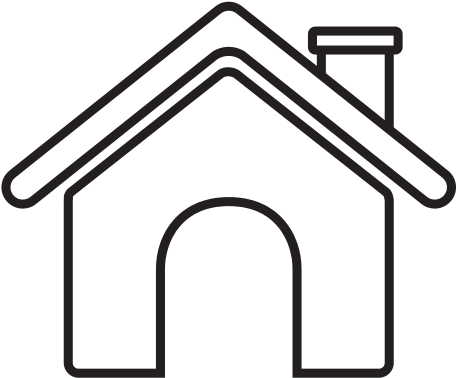 Clip Art Freeuse Contour Roof House And Chimney - Contorno Casa (550x550)