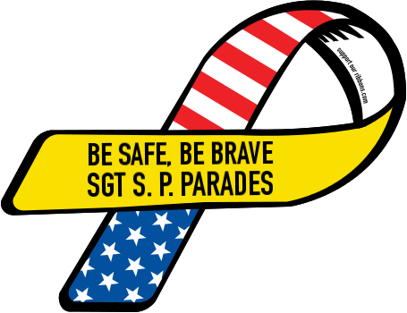 Be Safe, Be Brave / Sgt S - Support Our Troops Not War (455x350)