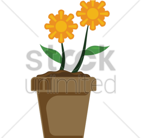 Potted Plants Clipart Flower Port - Clip Art (640x480)