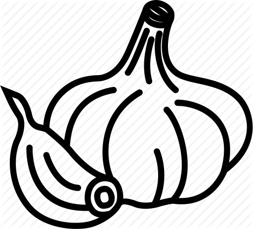 Png Transparent Download Garlic Vector Minced - Garlic (512x463)