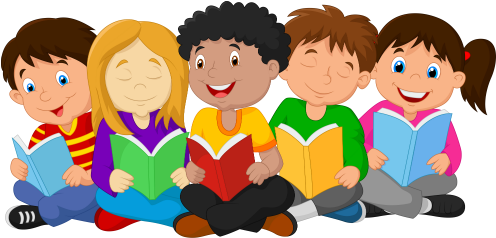 Kids Reading Books - International Children's Book Day (500x319)