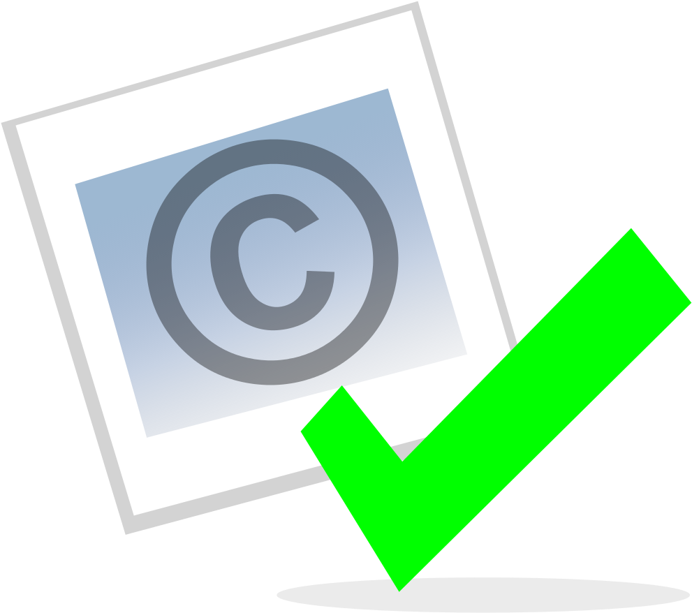 Checked Copyright Icon - Copyright Icon (1071x1024)
