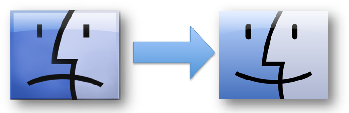 Computer - Center - Sad And Happy Computer (768x229)