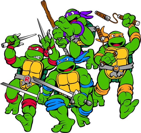 Johnny Austin - Ninja Turtles Clipart (600x564)