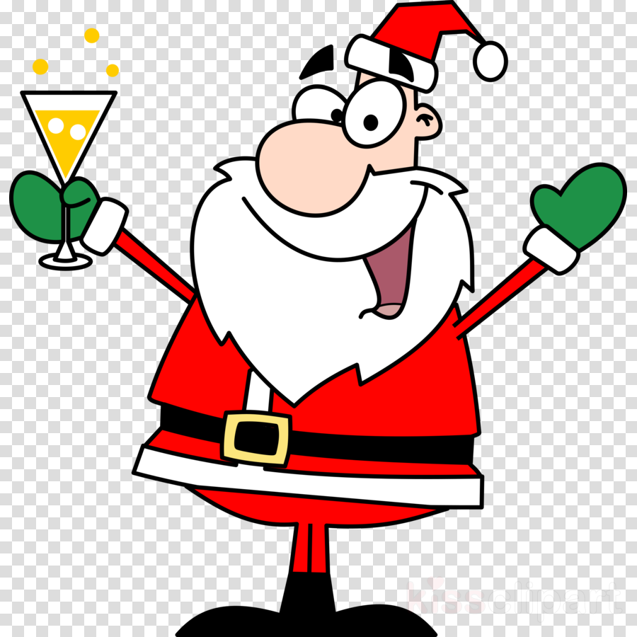 Santa Claus Drinking Wine Vector Clipart Santa Claus - Santa Claus Drinking Beer (900x900)