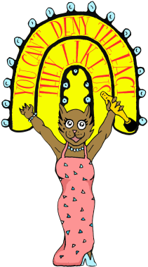 Click Our Oscar Winning Glamour Puss To Read Client - Illustration (400x566)