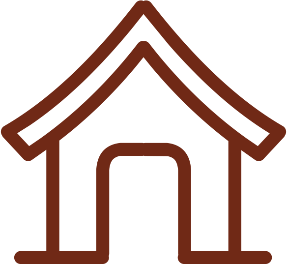 Pet Boarding - House Minimal Icon (584x537)
