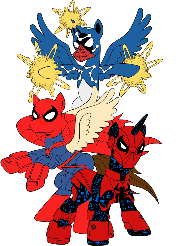 Super Drawing Strange Clipart Royalty Free - Super Spiders (762x1048)