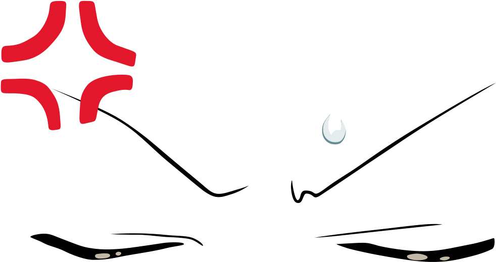 Angry Anime Face Png (1200x667)