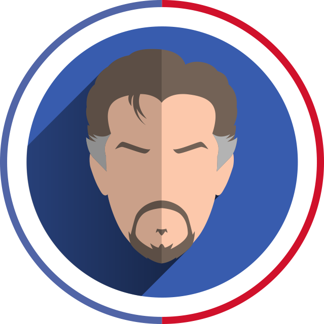 Doctor Strange Face Illustration (639x639)