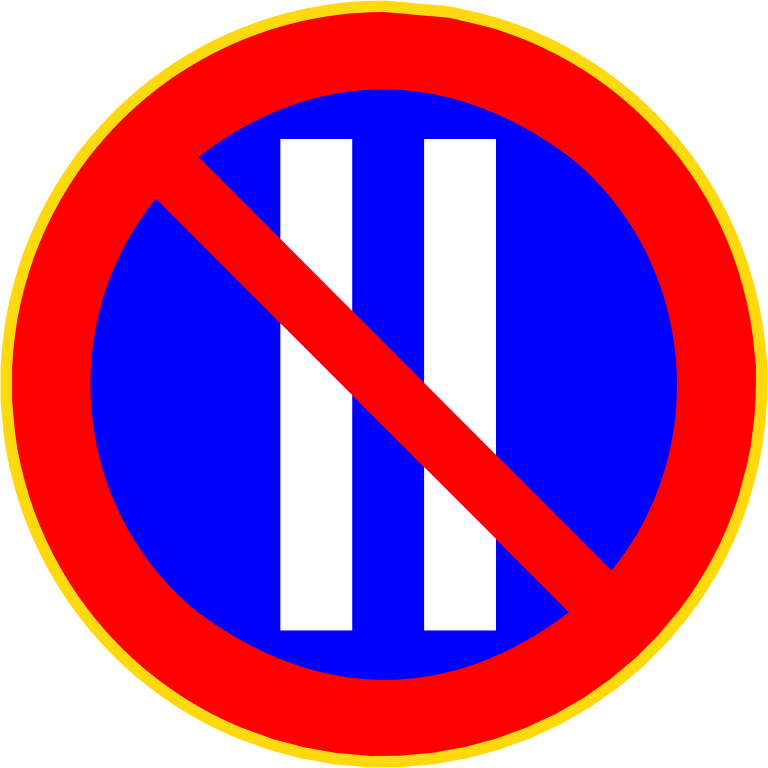 Finland Road Sign - No Parking On Even Day (768x768)