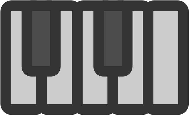 Free Ftartsmidimanager - Midi Keyboard Clipart Png (800x800)