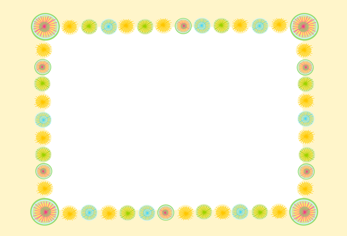Free Digital Frame With Pastel And Candy Colored Pattern - Pastel Frame Png (1174x800)