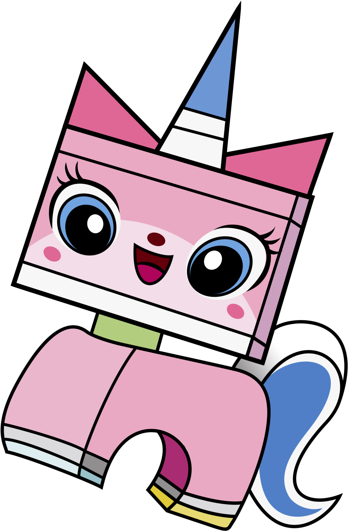 Lego Unikitty Transparent Movie Clipart - Unikitty! (1600x1857)