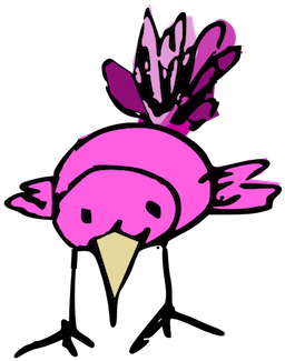 Free Scrap Lilac Candy Bird - Embellishment (323x400)