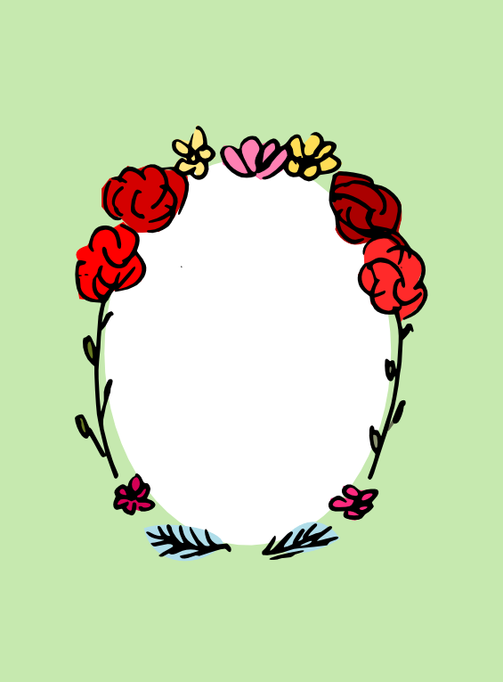 Free Digital Yellow Frame Card - Illustration (565x765)