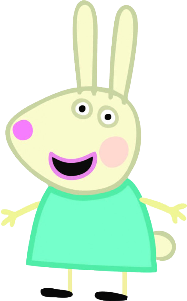 Convites Digitais Simples - Peppa Pig Rebecca Rabbit (915x1000)