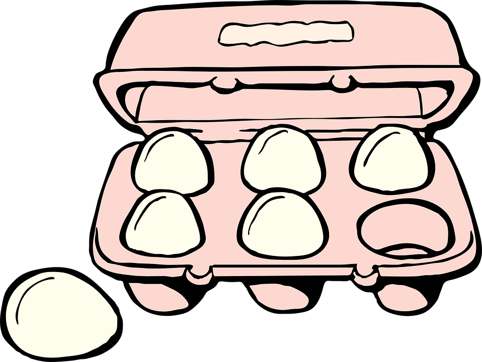 Free Vector Graphic - Eggs Clipart Black And White (958x720)