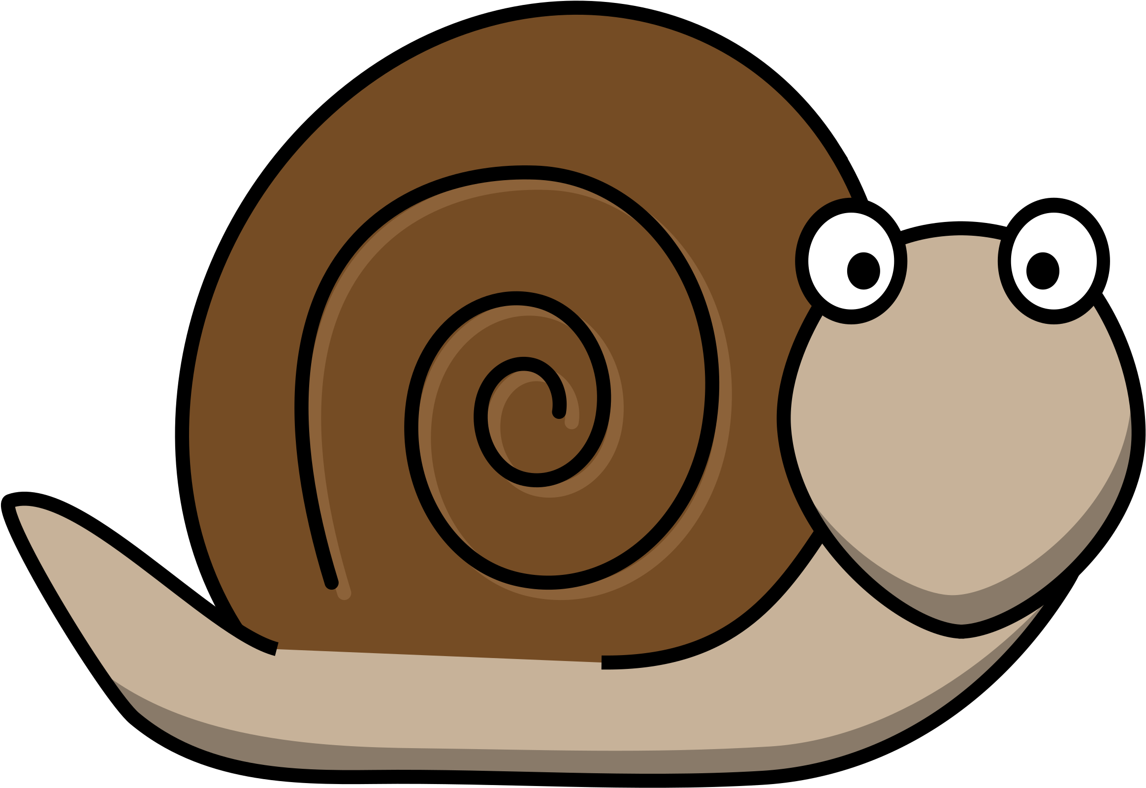 Discover Ideas About Woodland Creatures - Cartoon Snail (2400x1680)
