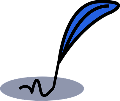Feder, Tinte, Schreiben, Kalligraphie - Writing Clip Art (404x340)