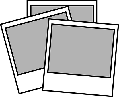 Polaroid Bilder Album Galerie Fotos Fotogr - Camera Drawing Png (415x340)
