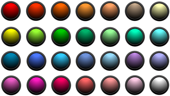 Button Icon Rund Bunt Matt Rand Button But - Percentage (604x340)