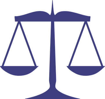 Waage Gerechtigkeit Gleichgewicht Gesetz R - Scales Of Justice Clip Art (362x340)