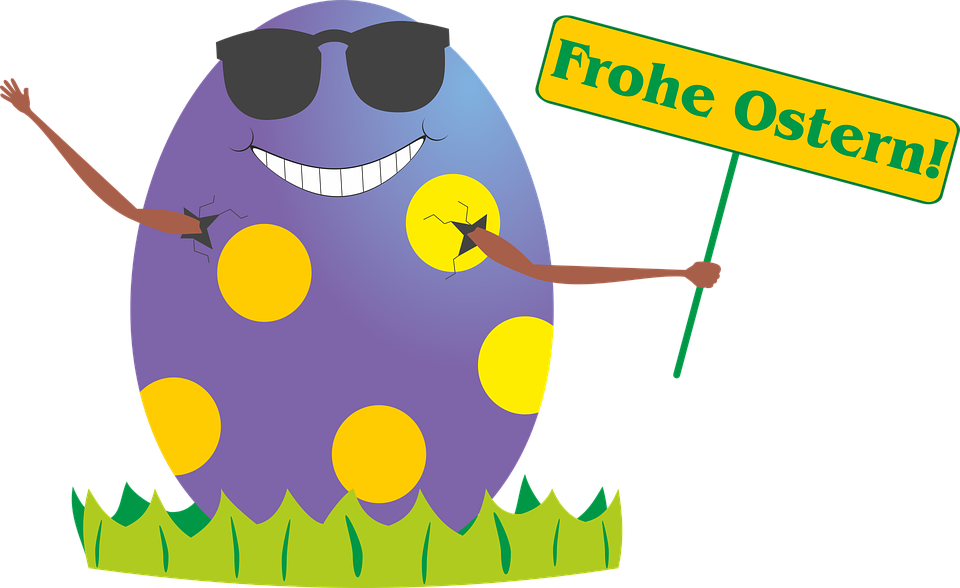 Easter Easter Egg Egg Easter Nest Easter D - Frohe Ostern Svg Png (960x588)