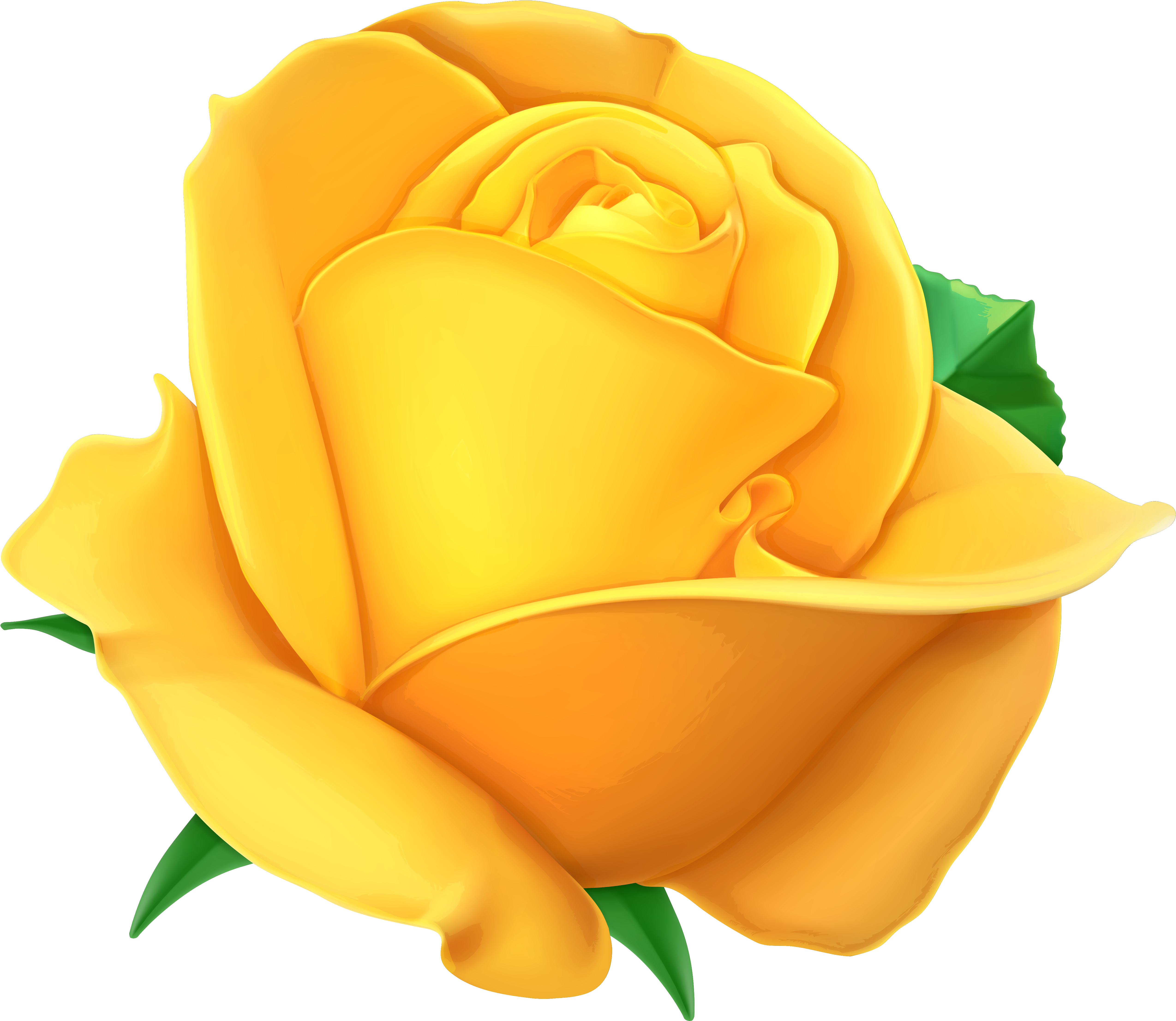 Gelbe Rosen, Clipart, Ausschneidebild, Rosen - Yellow Rose Transparent Background (5382x4694)