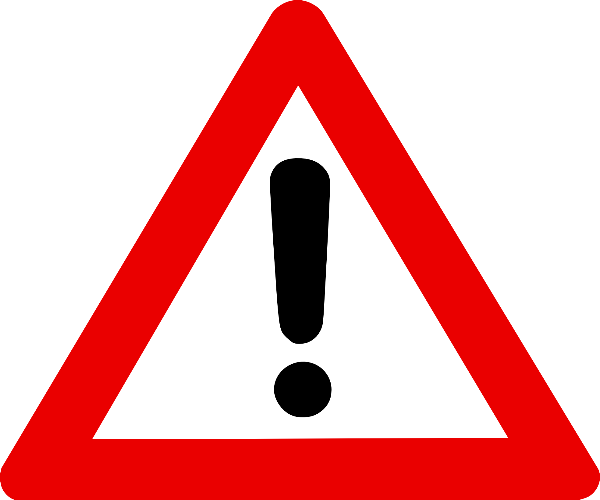 Achten Sie Bitte Darauf, Dass Sie Nicht Goo Gle Chrome - Warning Signs Danger Png (1000x833)