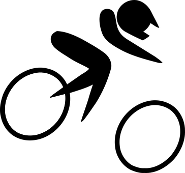 Radfahren, Sport, Logo, Piktogramm - Bmx Olympic Symbol (364x340)